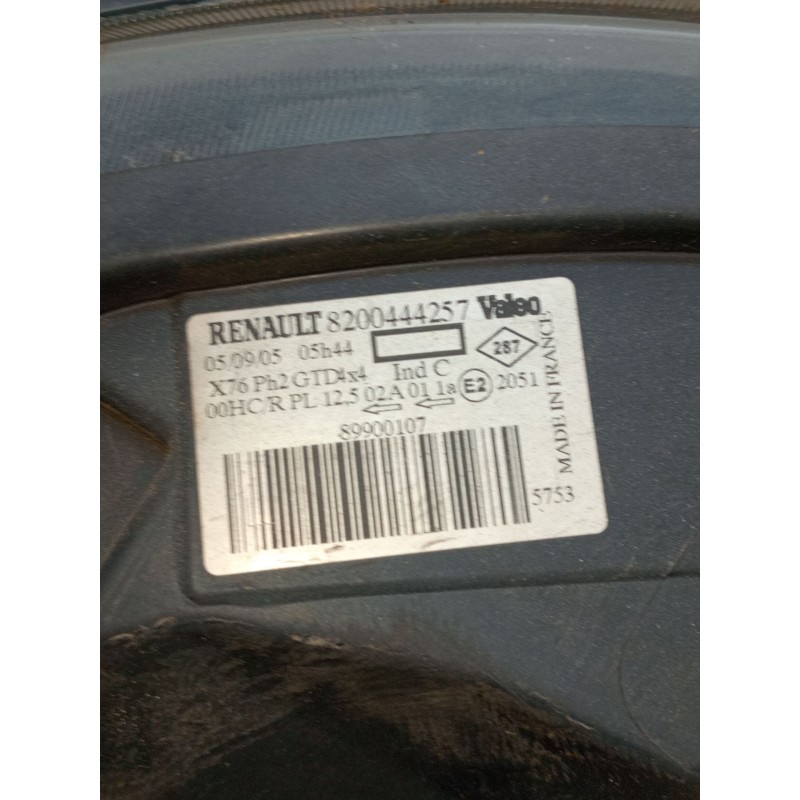 Recambio de faro izquierdo para renault kangoo express (fc0/1_) 1.9 dci 4x4 (fc0v) referencia OEM IAM 8200444257 89900107 