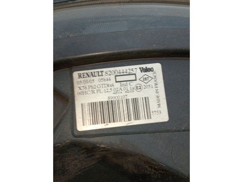 Recambio de faro izquierdo para renault kangoo express (fc0/1_) 1.9 dci 4x4 (fc0v) referencia OEM IAM 8200444257 89900107 