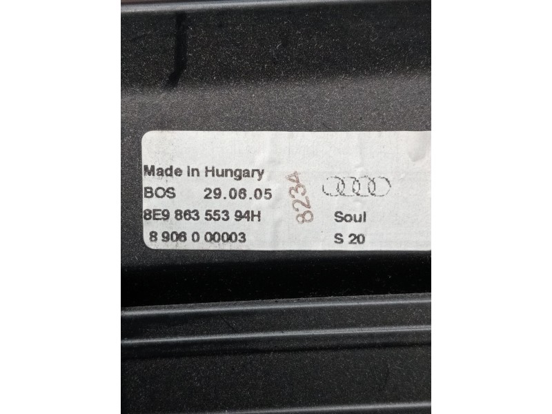 Recambio de bandeja trasera para audi a4 b7 avant (8ed) 2.0 tdi 16v referencia OEM IAM 8E986355394H 8906000003 