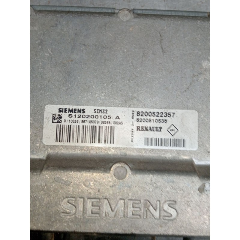 Recambio de centralita motor uce para renault clio iii (br0/1, cr0/1) 1.2 16v (br02, br0j, br11, cr02, cr0j, cr11) referencia OE