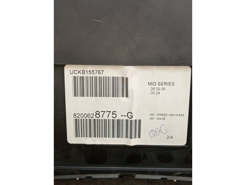 Recambio de cuadro instrumentos para renault clio iii (br0/1, cr0/1) 1.2 16v (br02, br0j, br11, cr02, cr0j, cr11) referencia OEM