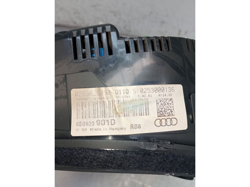 Recambio de cuadro instrumentos para audi a4 b7 avant (8ed) 2.0 tdi 16v referencia OEM IAM 8E0920901D 0263626090 