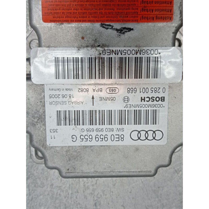 Recambio de kit airbag para audi a4 b7 avant (8ed) 2.0 tdi 16v referencia OEM IAM 8E0959655G 0285001668 