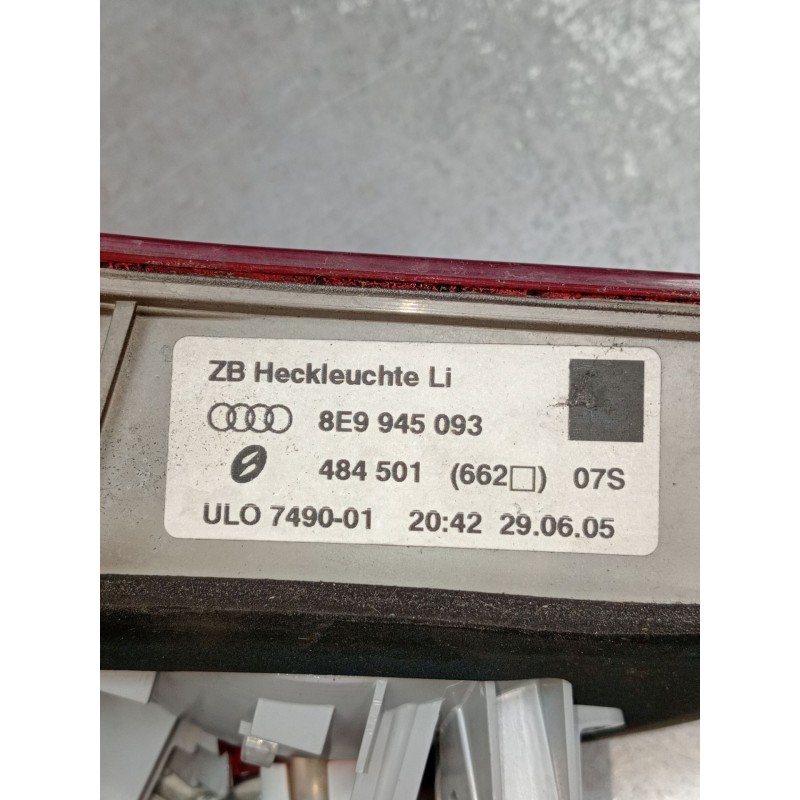 Recambio de piloto trasero izquierdo interior para audi a4 b7 avant (8ed) 2.0 tdi 16v referencia OEM IAM 8E9945093 484501 