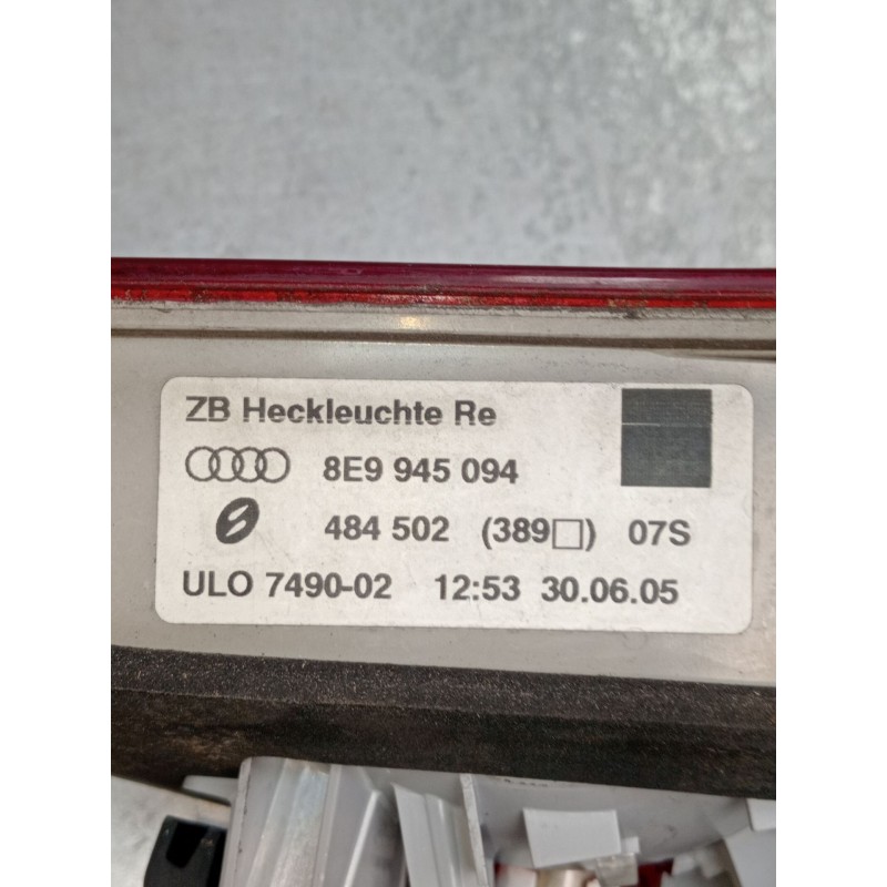 Recambio de piloto trasero derecho interior para audi a4 b7 avant (8ed) 2.0 tdi 16v referencia OEM IAM 8E9945094 484502 