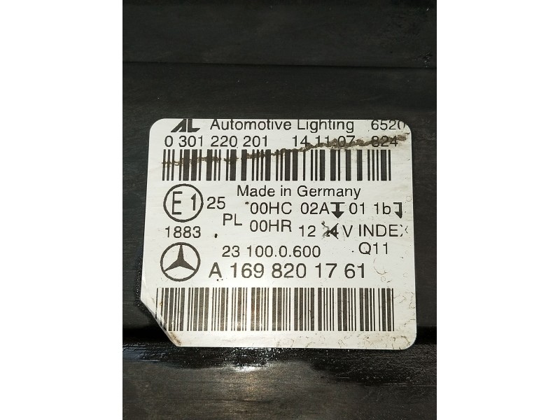 Recambio de faro izquierdo para mercedes-benz clase b sports tourer (w245) b 200 cdi (245.208) referencia OEM IAM 0301220201 A16