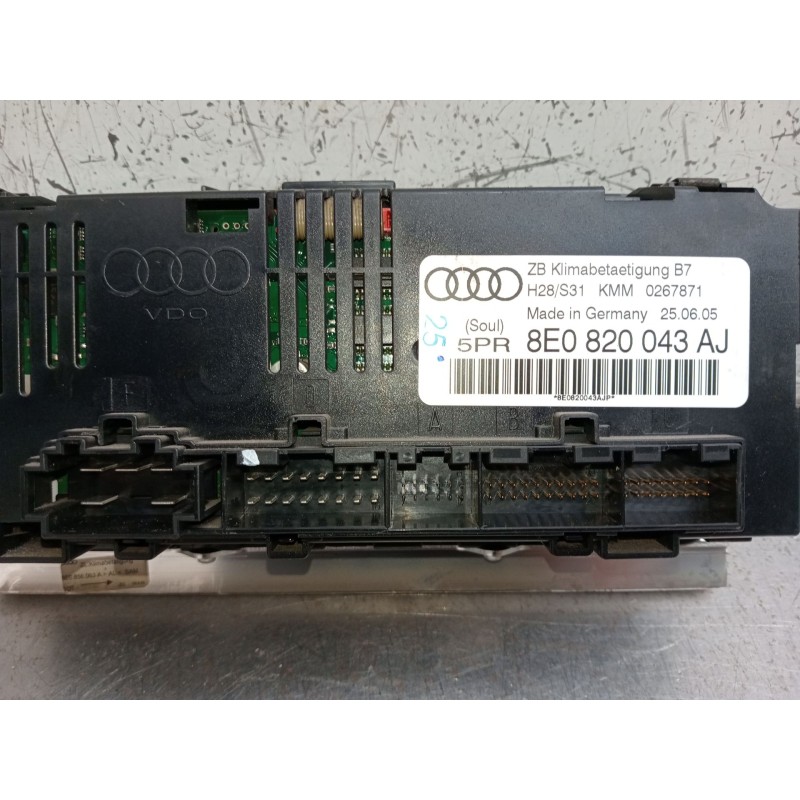 Recambio de mando calefaccion / aire acondicionado para audi a4 b7 avant (8ed) 2.0 tdi 16v referencia OEM IAM 8E0820043AJ  