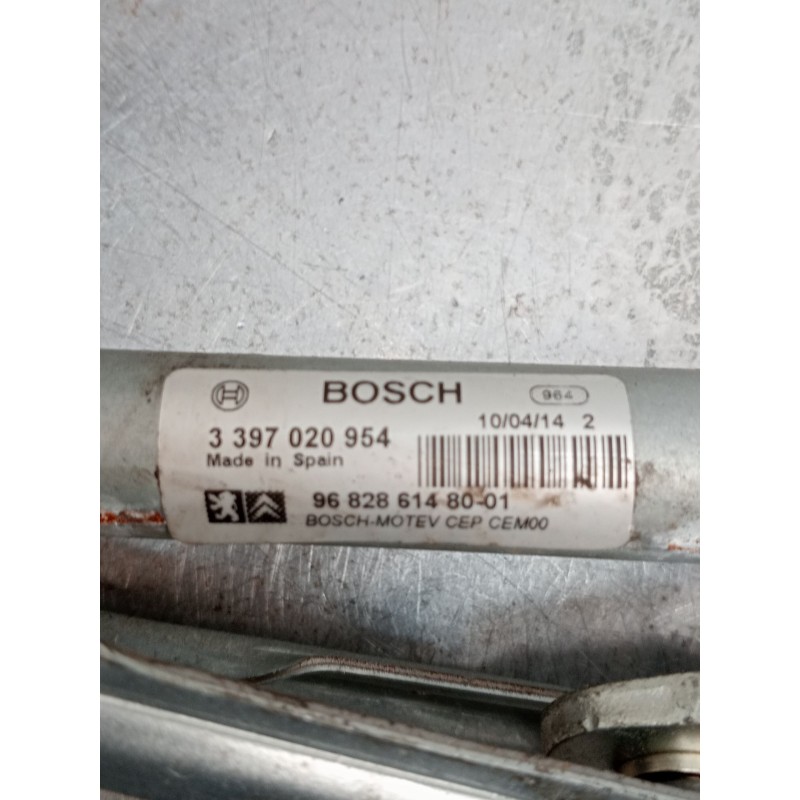 Recambio de motor limpia delantero para peugeot partner tepee 1.6 hdi 90 referencia OEM IAM 3397020954 968286148001 