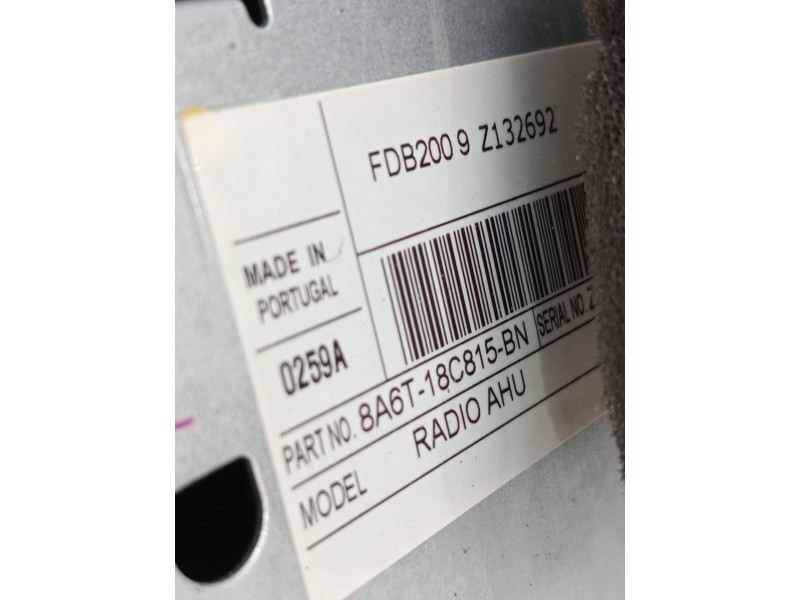 Recambio de sistema audio / radio cd para ford fiesta vi (cb1, ccn) 1.6 tdci referencia OEM IAM 8A6T18C815BN  