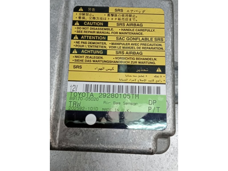 Recambio de centralita airbag para toyota avensis (_t22_) 1.6 (at220_) referencia OEM IAM 8917005020 29280105TM 202592101D
