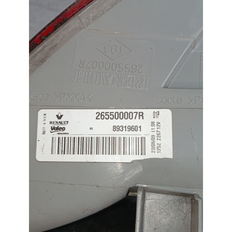 Recambio de piloto trasero derecho para renault megane iii hatchback (bz0/1_, b3_) 1.9 dci (bz0n, bz0j) referencia OEM IAM 26550