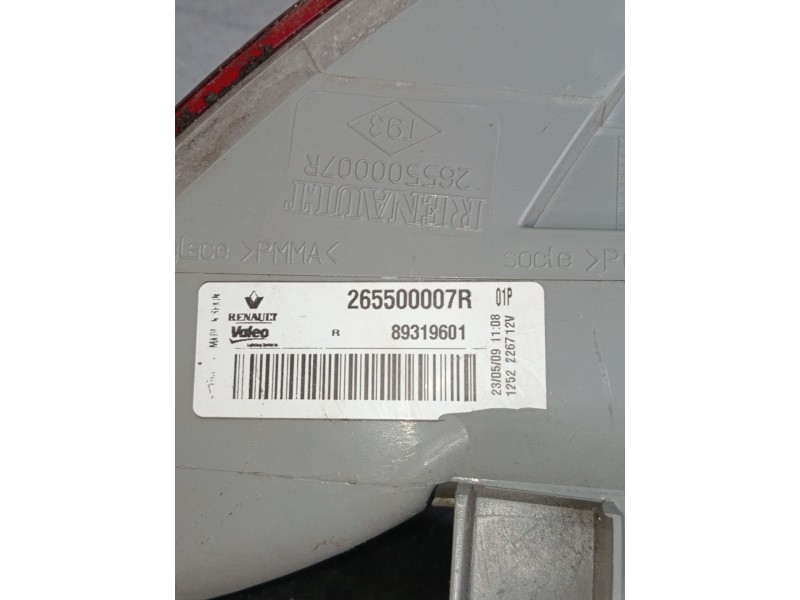 Recambio de piloto trasero derecho para renault megane iii hatchback (bz0/1_, b3_) 1.9 dci (bz0n, bz0j) referencia OEM IAM 26550