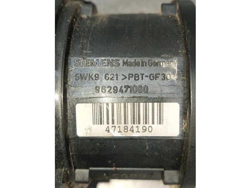 Recambio de caudalimetro para peugeot partner monospace (5_, g_) 2.0 hdi referencia OEM IAM 5WK9621 9629471080 