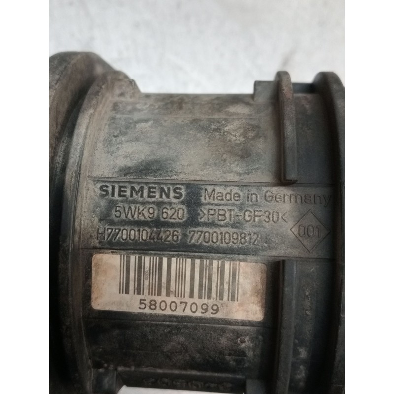 Recambio de caudalimetro para renault kangoo express (fc0/1_) 1.9 dci 4x4 (fc0v) referencia OEM IAM 5WK9620 7700109817 H77001044
