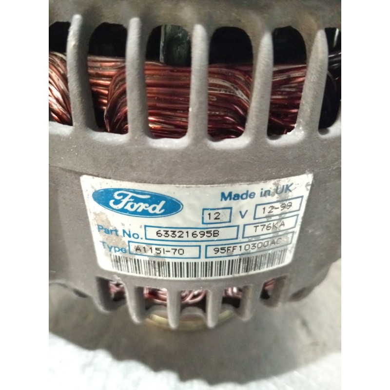 Recambio de alternador para ford orion iii (gal) 1.8 d referencia OEM IAM 63321695B 95FF10300AC 