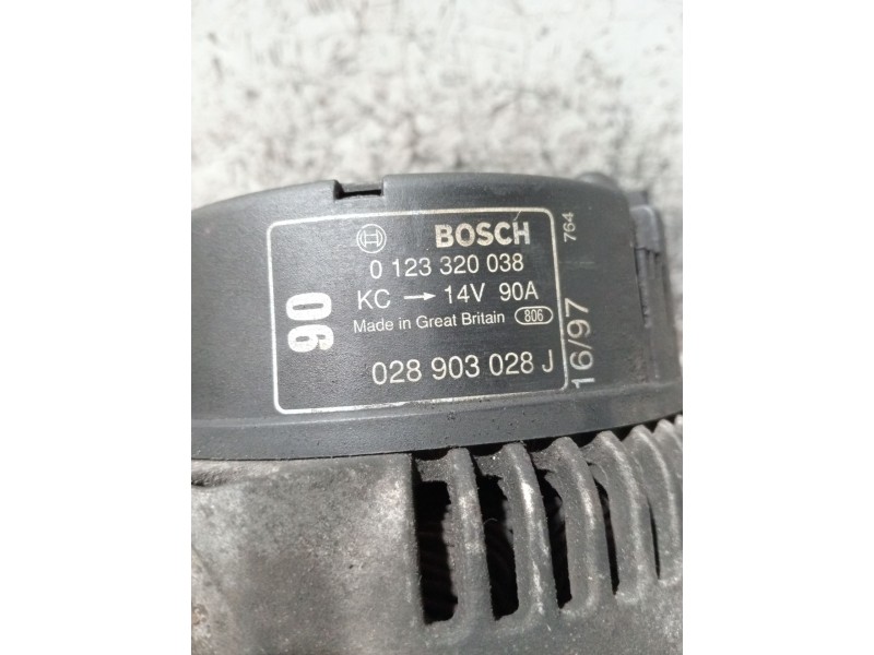 Recambio de alternador para seat toledo i (1l2) 1.9 tdi referencia OEM IAM 028903028J 0123320038 