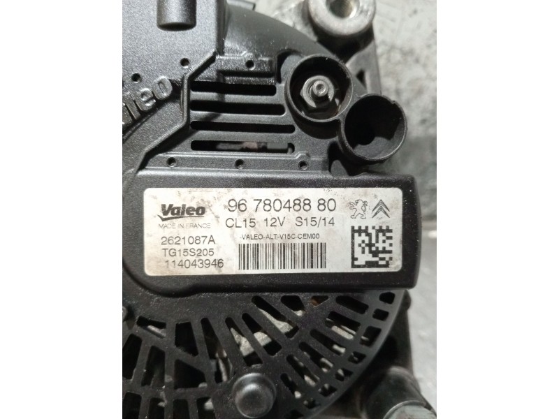 Recambio de alternador para peugeot partner tepee 1.6 hdi 90 referencia OEM IAM 9678048880 2621087A 