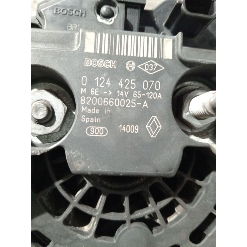 Recambio de alternador para renault megane iii hatchback (bz0/1_, b3_) 1.6 16v (bz1b, bz1h) referencia OEM IAM 8200660025 012442