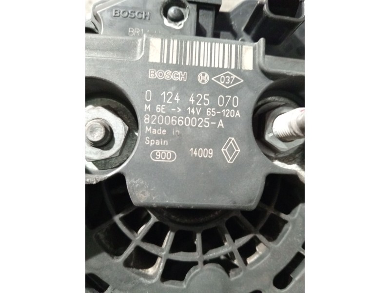 Recambio de alternador para renault megane iii hatchback (bz0/1_, b3_) 1.6 16v (bz1b, bz1h) referencia OEM IAM 8200660025 012442