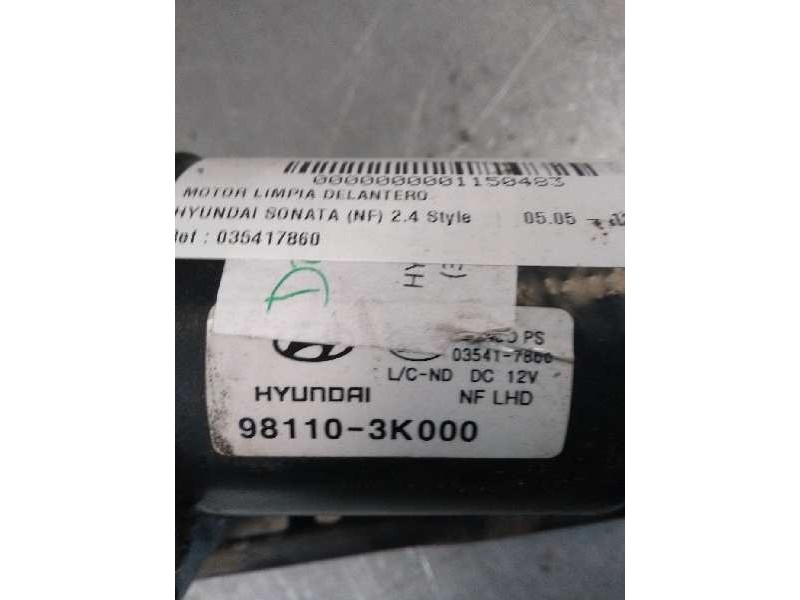 Recambio de motor limpia delantero para hyundai sonata (nf) 2.4 style referencia OEM IAM 035417860 981103K000 