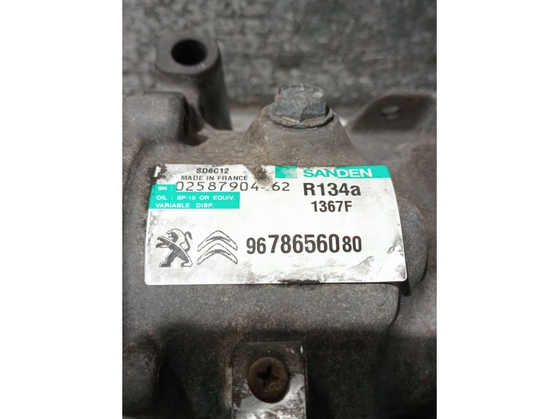 Recambio de compresor aire acondicionado para peugeot partner tepee 1.6 hdi 90 referencia OEM IAM 9678656080  
