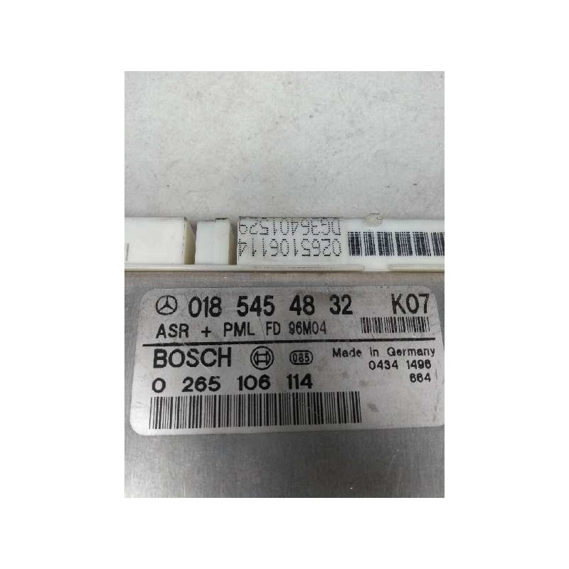 Recambio de centralita asr para mercedes clase e (w210) berlina 4.2 v8 32v cat referencia OEM IAM 0265106114 0185454832 FD96M04 