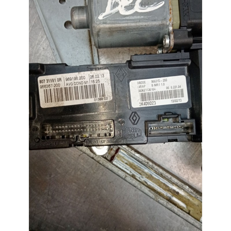 Recambio de elevalunas delantero izquierdo para renault megane iii hatchback (bz0/1_, b3_) 1.5 dci (bz09, bz0d, bz1w, bz29, bz14