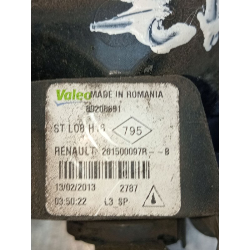 Recambio de faro antiniebla izquierdo para renault megane iii hatchback (bz0/1_, b3_) 1.5 dci (bz09, bz0d, bz1w, bz29, bz14) ref