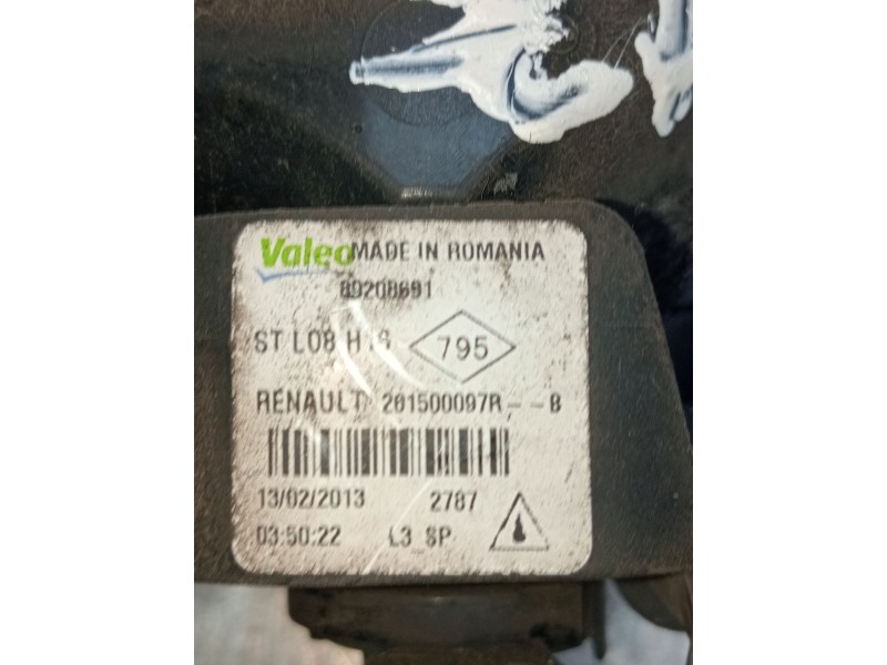 Recambio de faro antiniebla izquierdo para renault megane iii hatchback (bz0/1_, b3_) 1.5 dci (bz09, bz0d, bz1w, bz29, bz14) ref