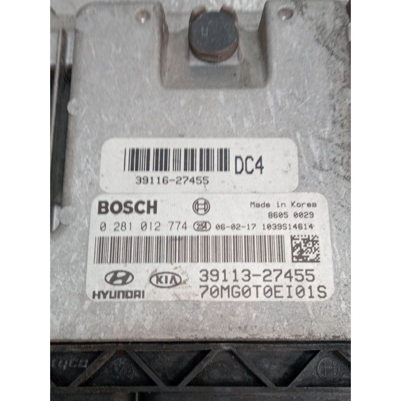 Recambio de centralita motor uce para kia magentis ii (mg) 2.0 crdi referencia OEM IAM 0281012774 3911327455 70MG0T0EI01S
