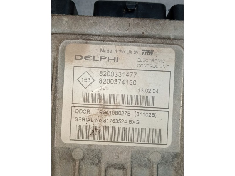 Recambio de centralita motor uce para renault clio ii (bb_, cb_) 1.5 dci (b/cb08) referencia OEM IAM 8200331477 8200374150 