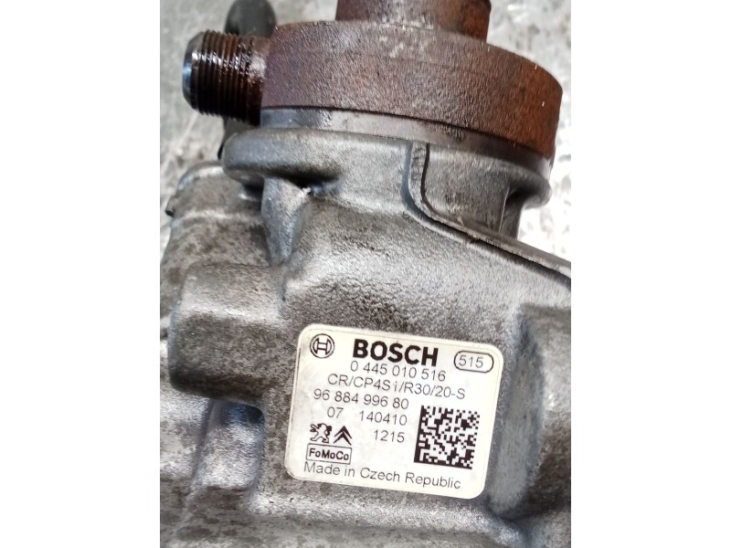 Recambio de bomba inyeccion para peugeot partner tepee 1.6 hdi 90 referencia OEM IAM 0445010516 9688499680 BOSCH
