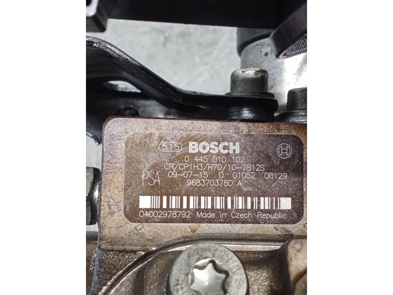 Recambio de bomba inyeccion para peugeot 308 sw i (4e_, 4h_) 1.6 hdi referencia OEM IAM 0445010102 9683703780A BOSCH