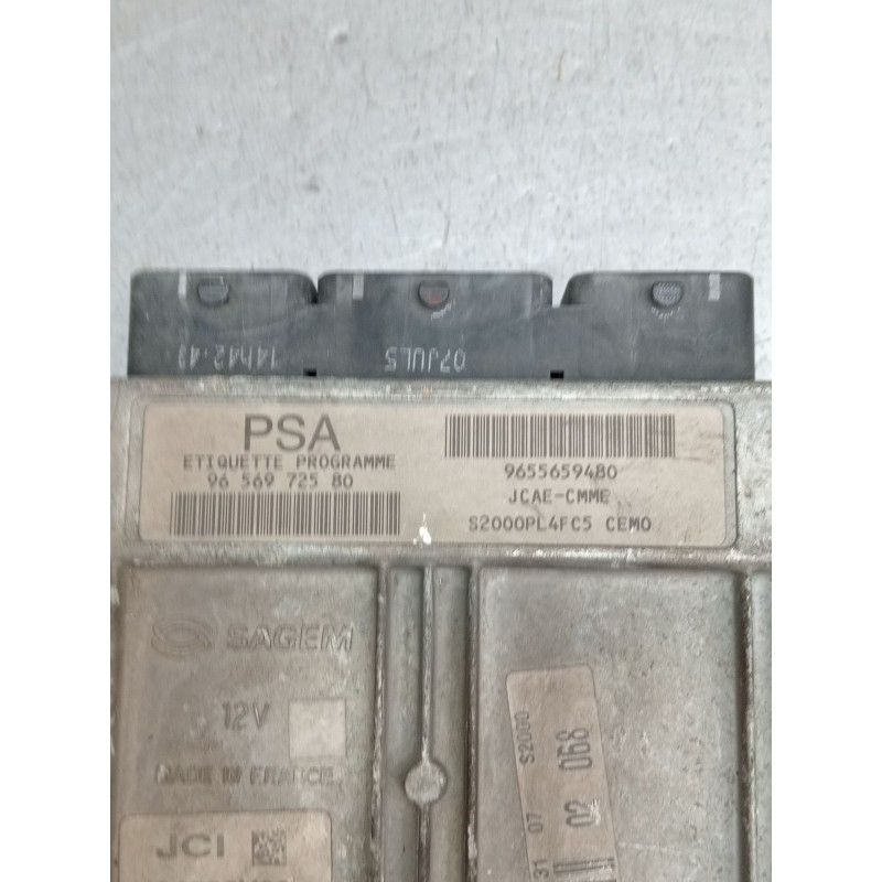 Recambio de centralita motor uce para peugeot 206 hatchback (2a/c) 1.4 i referencia OEM IAM 9656972580 9655659480 