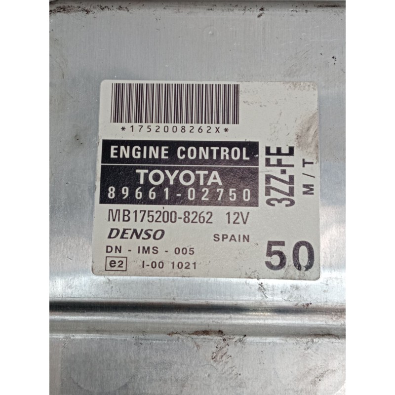 Recambio de centralita motor uce para toyota corolla (_e12_) 1.6 vvt-i (zze121_) referencia OEM IAM 8966102750 MB1752008262 