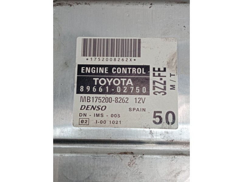 Recambio de centralita motor uce para toyota corolla (_e12_) 1.6 vvt-i (zze121_) referencia OEM IAM 8966102750 MB1752008262 