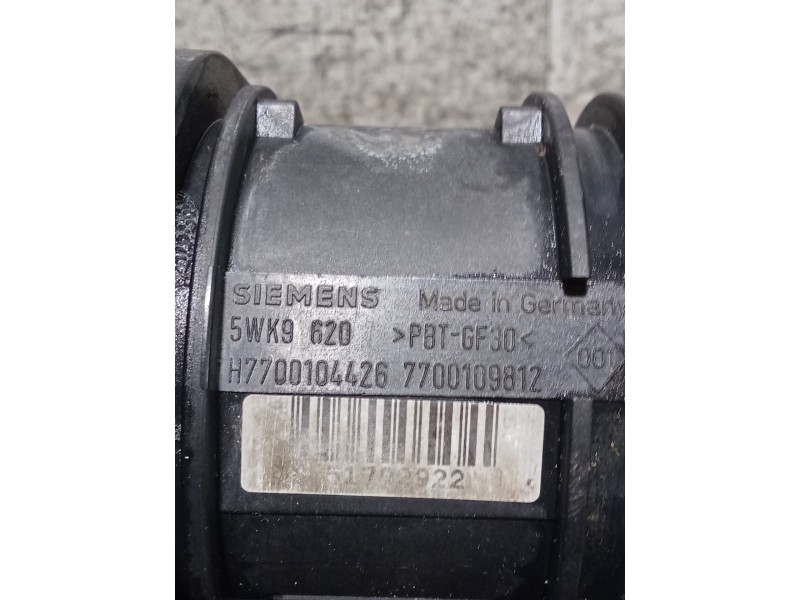 Recambio de caudalimetro para renault kangoo express (fc0/1_) 1.9 dci 4x4 (fc0v) referencia OEM IAM 7700109812 5WK9620 H77001044