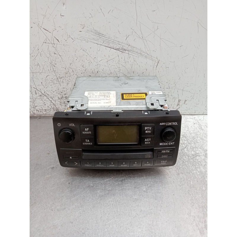 Recambio de sistema audio / radio cd para toyota corolla (_e12_) 1.6 vvt-i (zze121_) referencia OEM IAM 8612002260 CQTS7170LC 