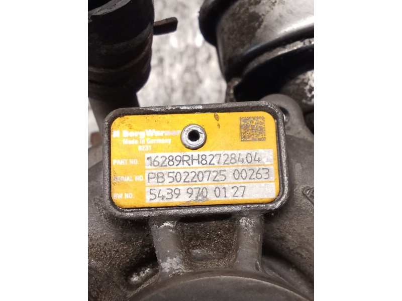 Recambio de turbocompresor para renault megane iii hatchback (bz0/1_, b3_) 1.5 dci (bz09, bz0d, bz1w, bz29, bz14) referencia OEM