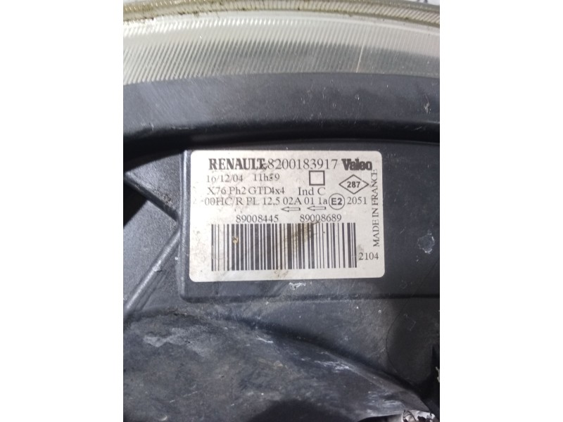 Recambio de faro izquierdo para renault kangoo express (fc0/1_) 1.9 dci 4x4 (fc0v) referencia OEM IAM 8200183917  