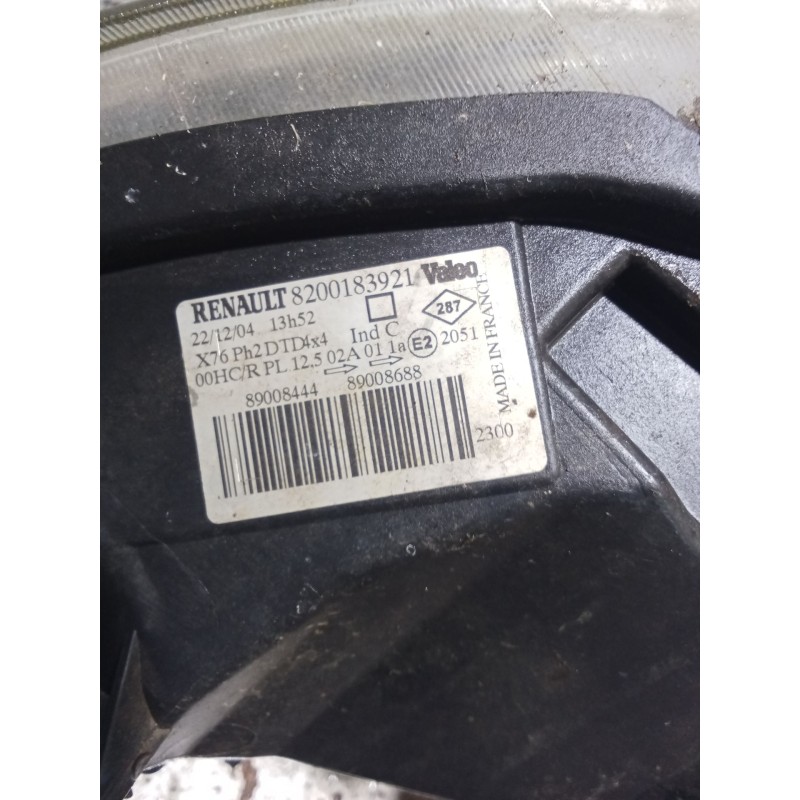 Recambio de faro derecho para renault kangoo express (fc0/1_) 1.9 dci 4x4 (fc0v) referencia OEM IAM 8200183921  