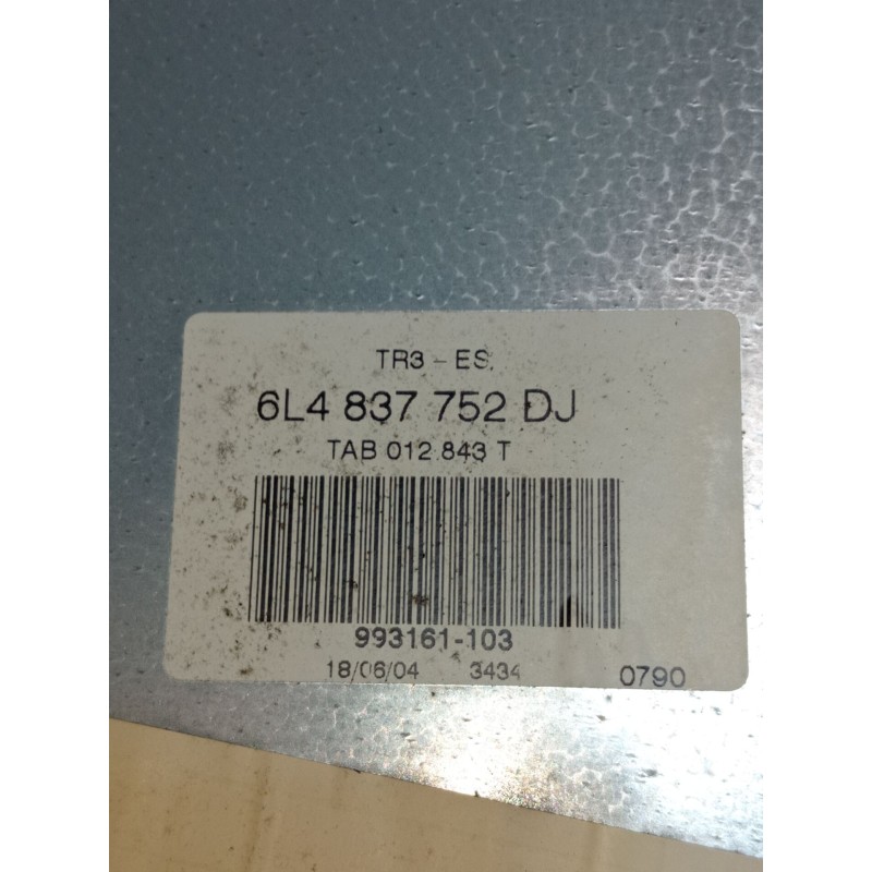 Recambio de elevalunas delantero derecho para seat cordoba (6l2) 1.4 16v referencia OEM IAM 6L4837752DJ  