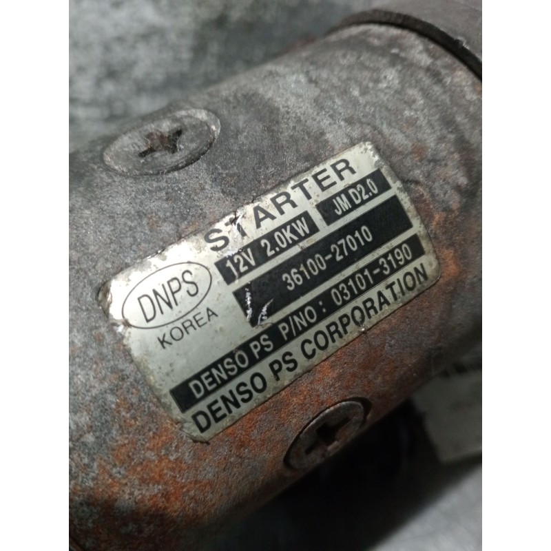 Recambio de motor arranque para kia magentis ii (mg) 2.0 crdi referencia OEM IAM 3610027010 031013190 