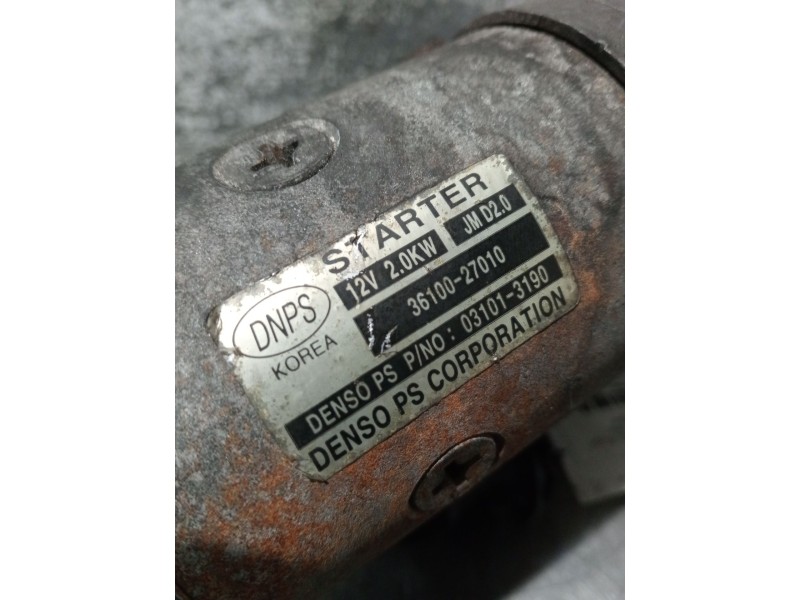 Recambio de motor arranque para kia magentis ii (mg) 2.0 crdi referencia OEM IAM 3610027010 031013190 