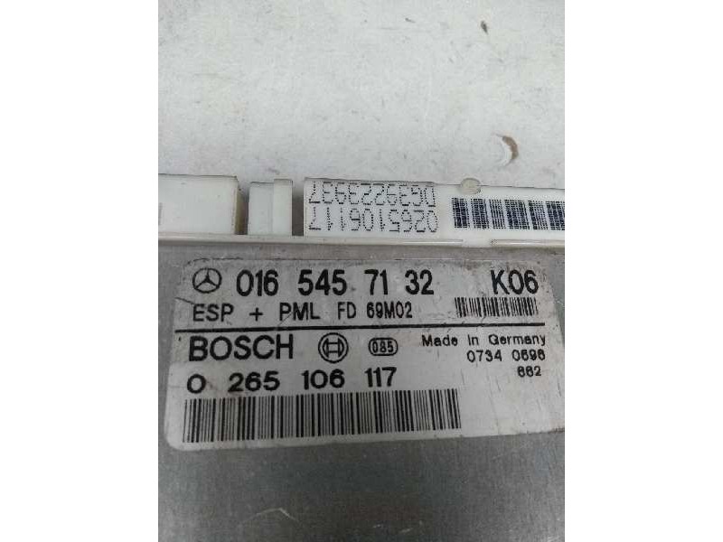 Recambio de centralita abs para mercedes clase s (w140) coupe 6.0 v12 48v cat referencia OEM IAM 0265106117 0165457132 FD69M02 K
