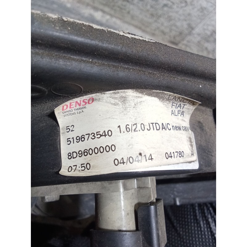 Recambio de electroventilador para fiat doblo autobús (263_) 1.6 d multijet (263axd1b) referencia OEM IAM 519673540 8D9600000 