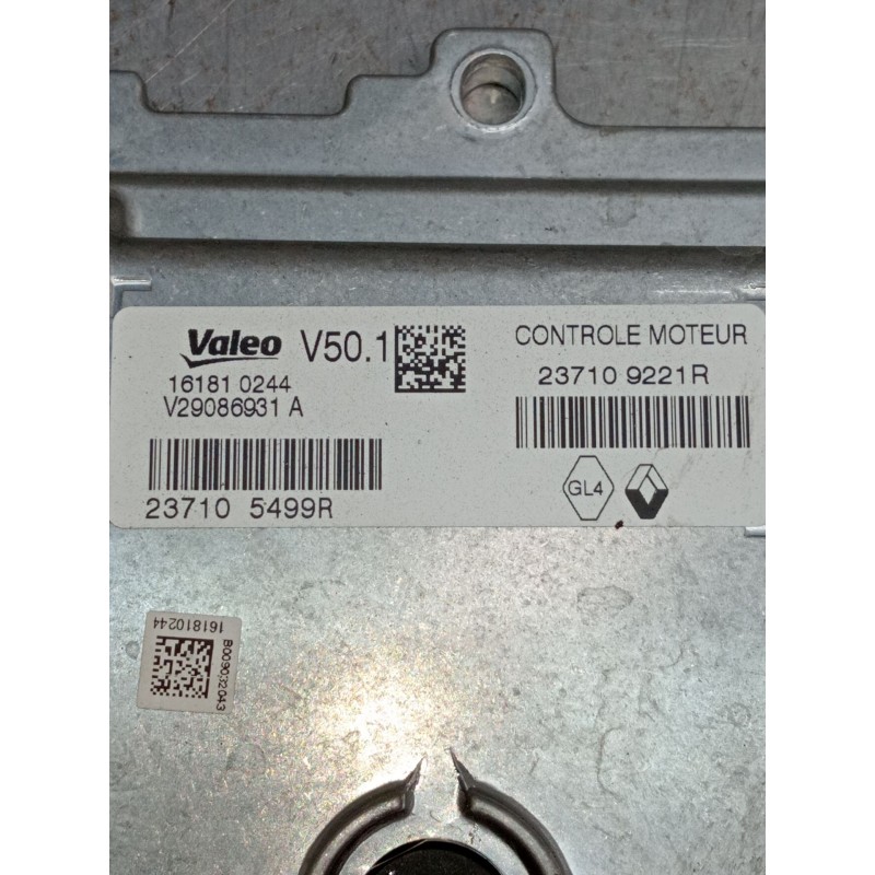 Recambio de centralita motor uce para renault clio iv (bh_) 0.9 tce 90 referencia OEM IAM 237109221R 161810244 