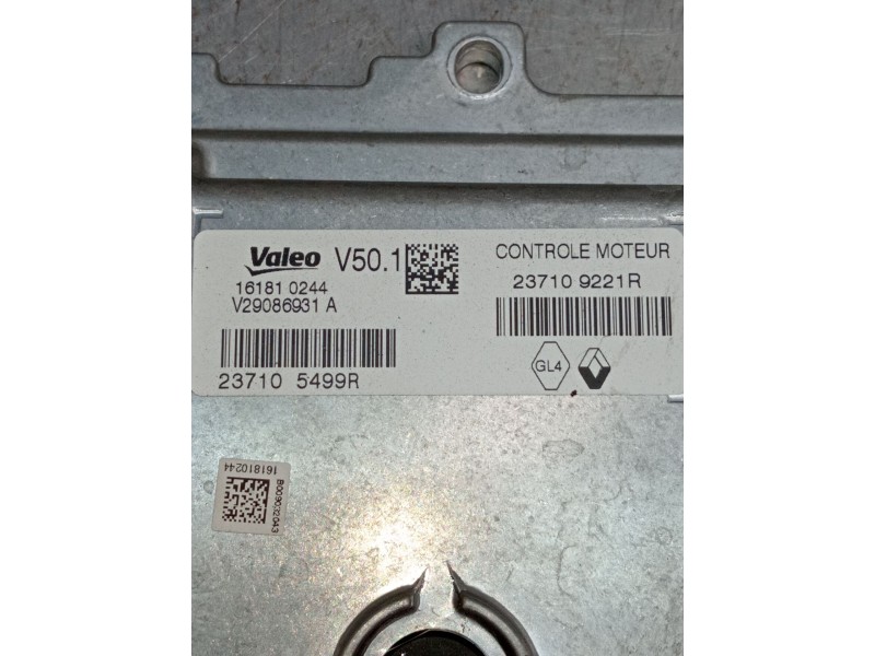 Recambio de centralita motor uce para renault clio iv (bh_) 0.9 tce 90 referencia OEM IAM 237109221R 161810244 