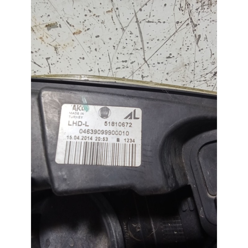 Recambio de faro izquierdo para fiat doblo autobús (263_) 1.6 d multijet (263axd1b) referencia OEM IAM 51810672 04639099900010 