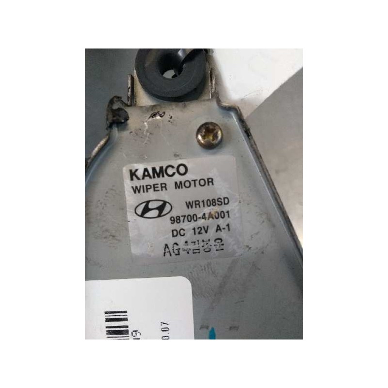 Recambio de motor limpia trasero para hyundai h 1 2.5 crdi cat referencia OEM IAM WR108SD 987004A001 